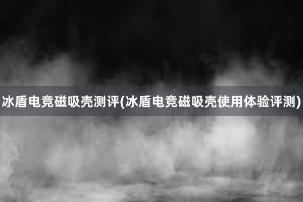 冰盾电竞磁吸壳测评(冰盾电竞磁吸壳使用体验评测)