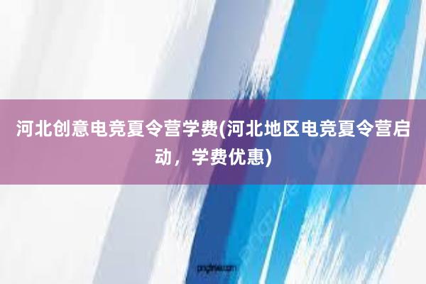 河北创意电竞夏令营学费(河北地区电竞夏令营启动，学费优惠)