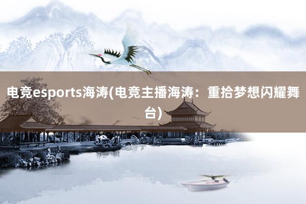 电竞esports海涛(电竞主播海涛：重拾梦想闪耀舞台)