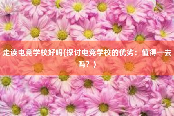 走读电竞学校好吗(探讨电竞学校的优劣：值得一去吗？)