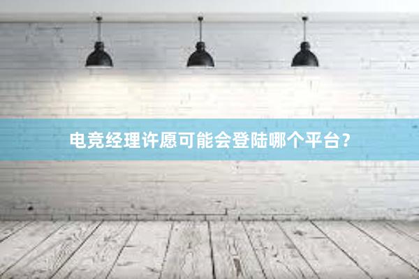 电竞经理许愿可能会登陆哪个平台？