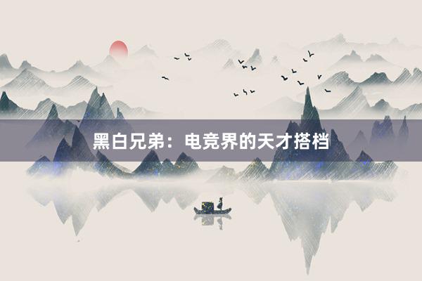 黑白兄弟：电竞界的天才搭档