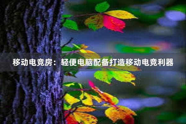 移动电竞房：轻便电脑配备打造移动电竞利器